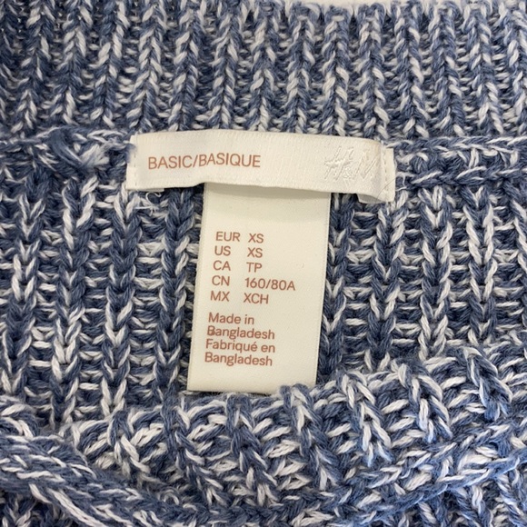 Light Blue Knitted Sweater Synched Waist - Picture 2 of 2